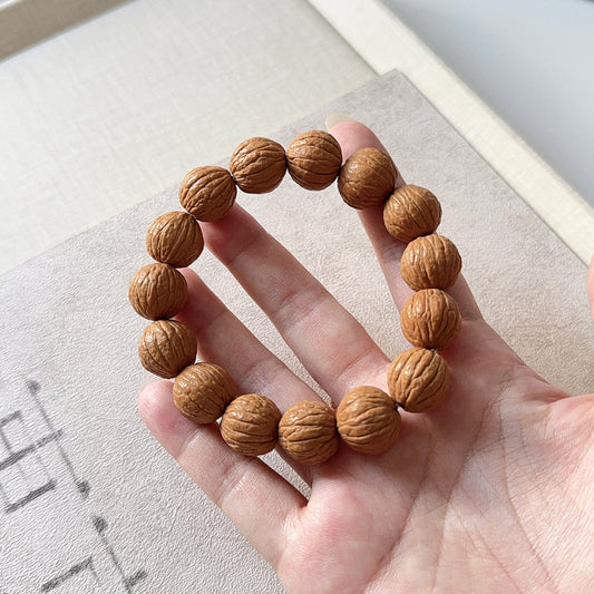 Monkey Head Wood Walnut 猴頭木核桃刻面珠