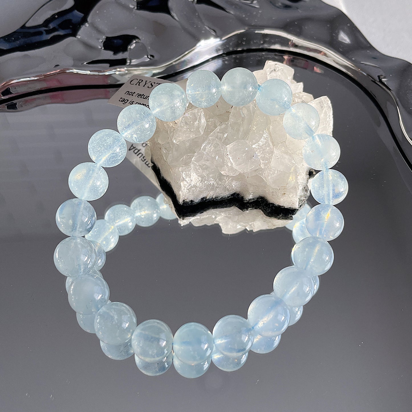 Aquamarine Beaded Bracelet