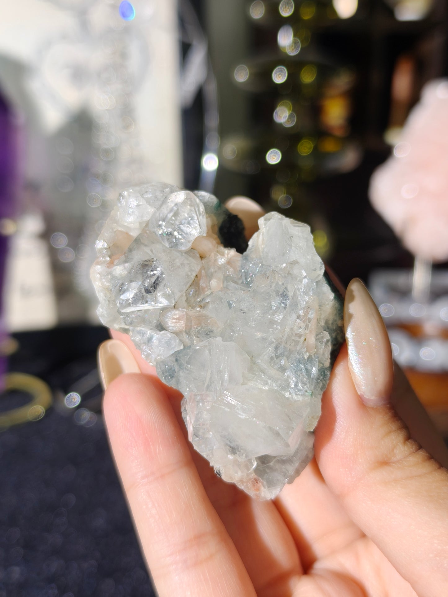 Apophyllite Crystal Cluster