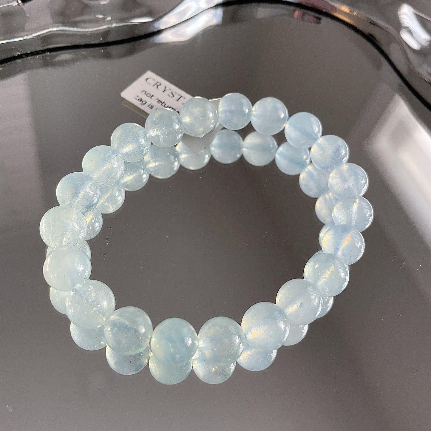 Aquamarine Beaded Bracelet