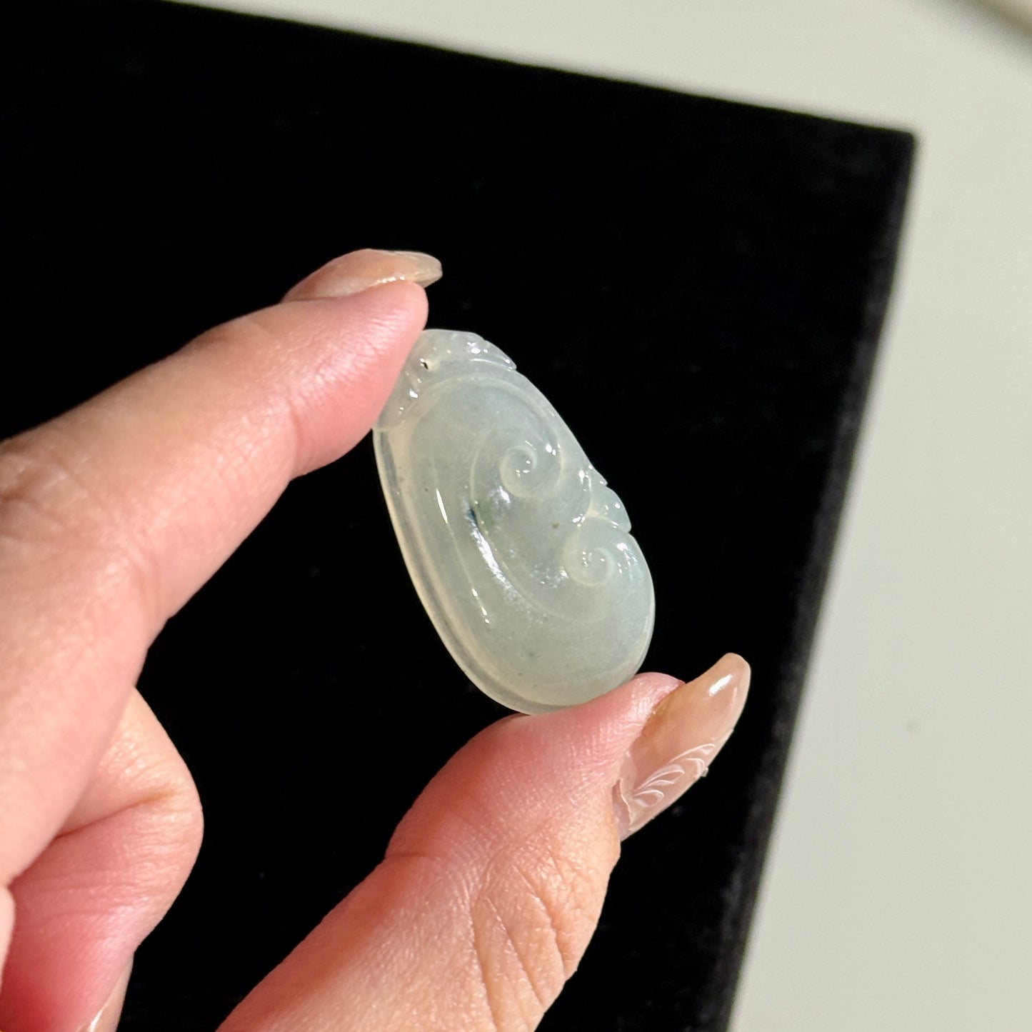 Myanmar Icy Jade Auspicious Clouds Ruyi 如意 Burmese Jadeite