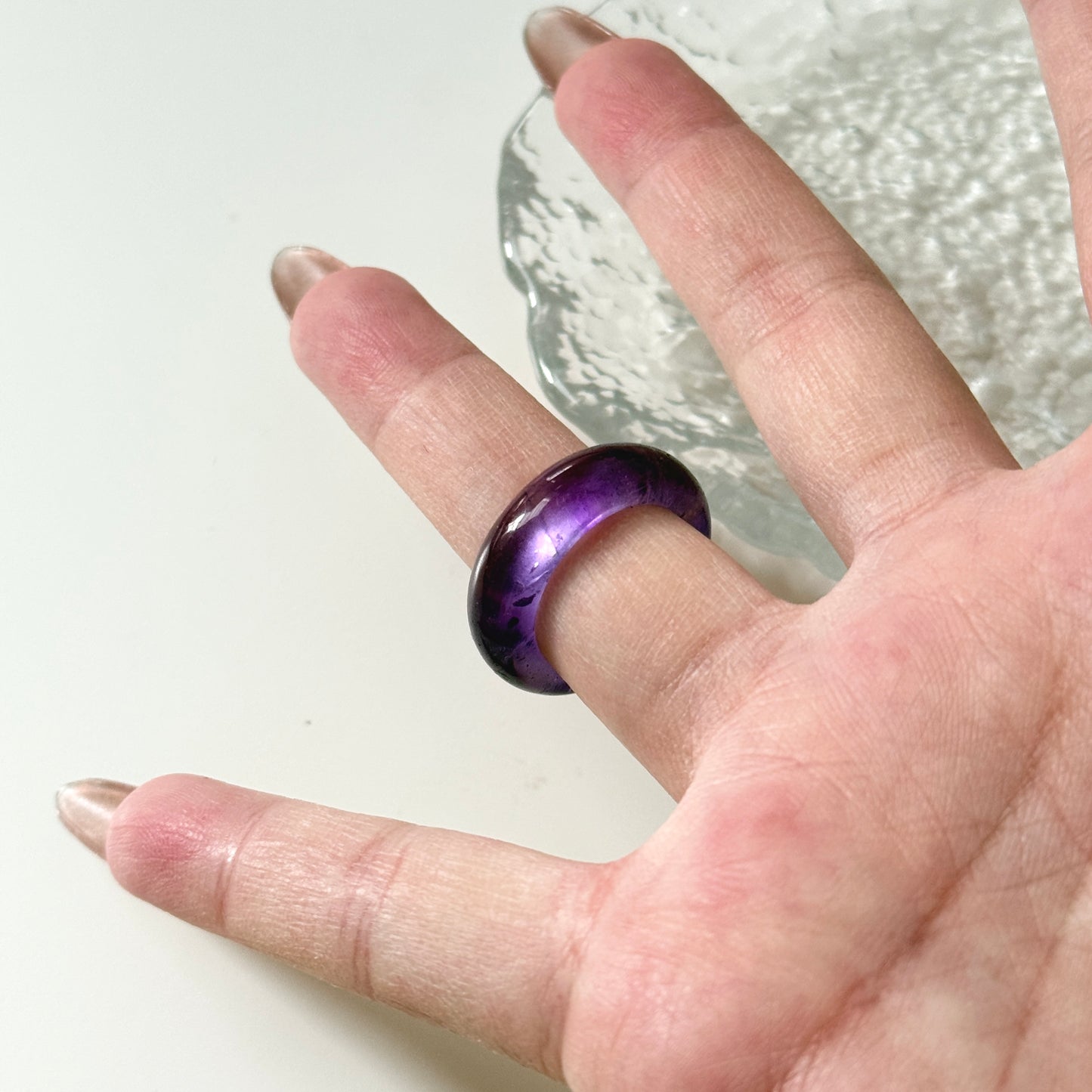 Uruguay Amethyst Bangle Ring