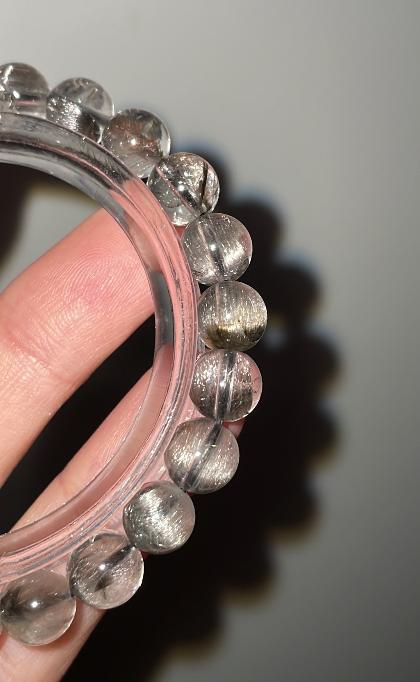 Brookite in Quartz Bracelet
