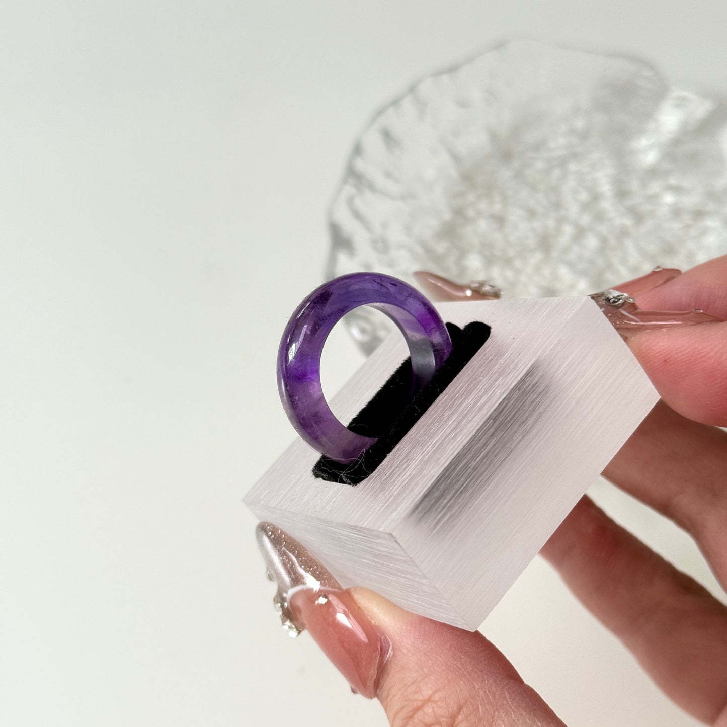 Uruguay Amethyst Bangle Ring