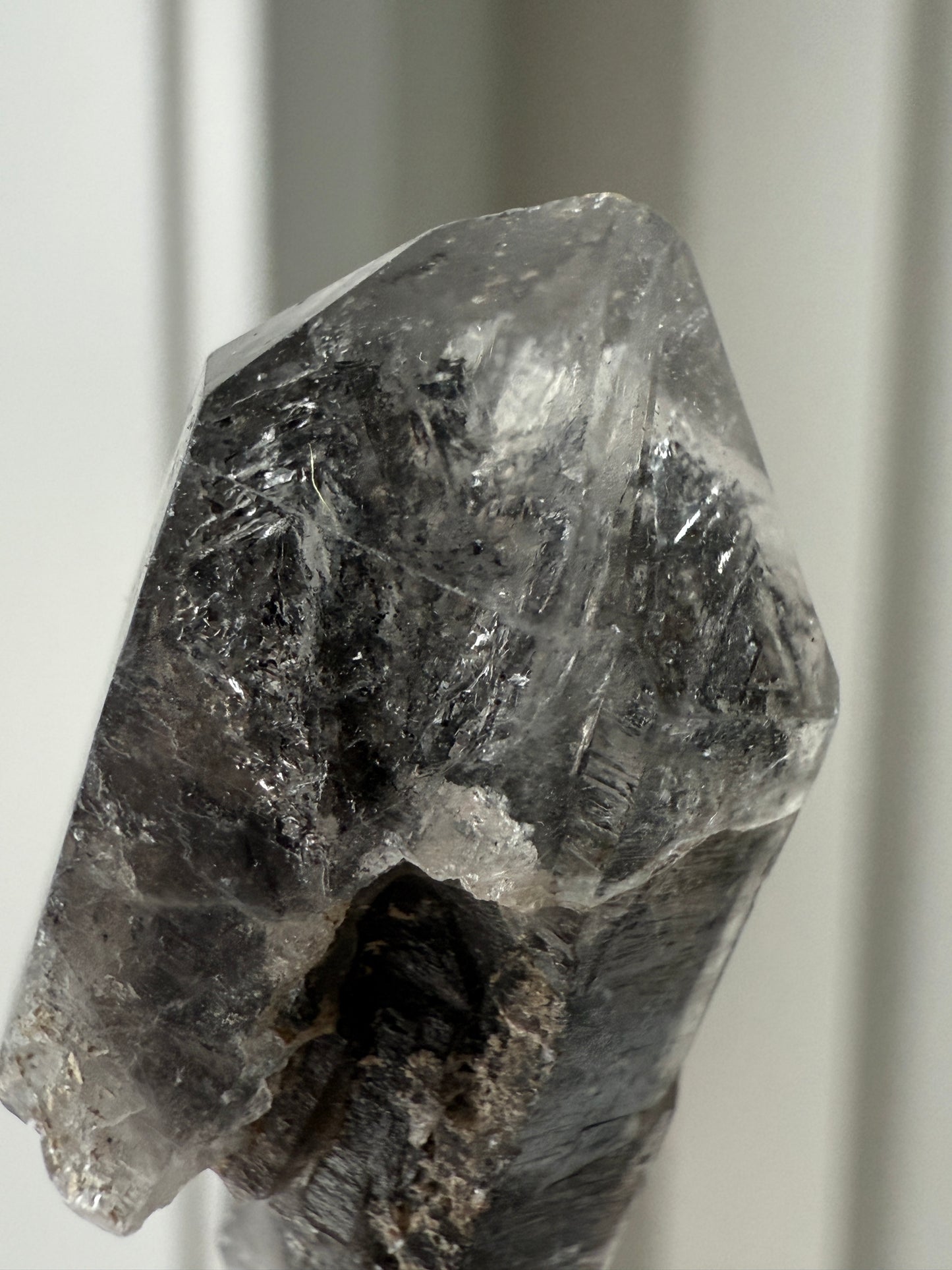 Herkimer Diamond 8.9g with Black Hydrocarbon Inclusions