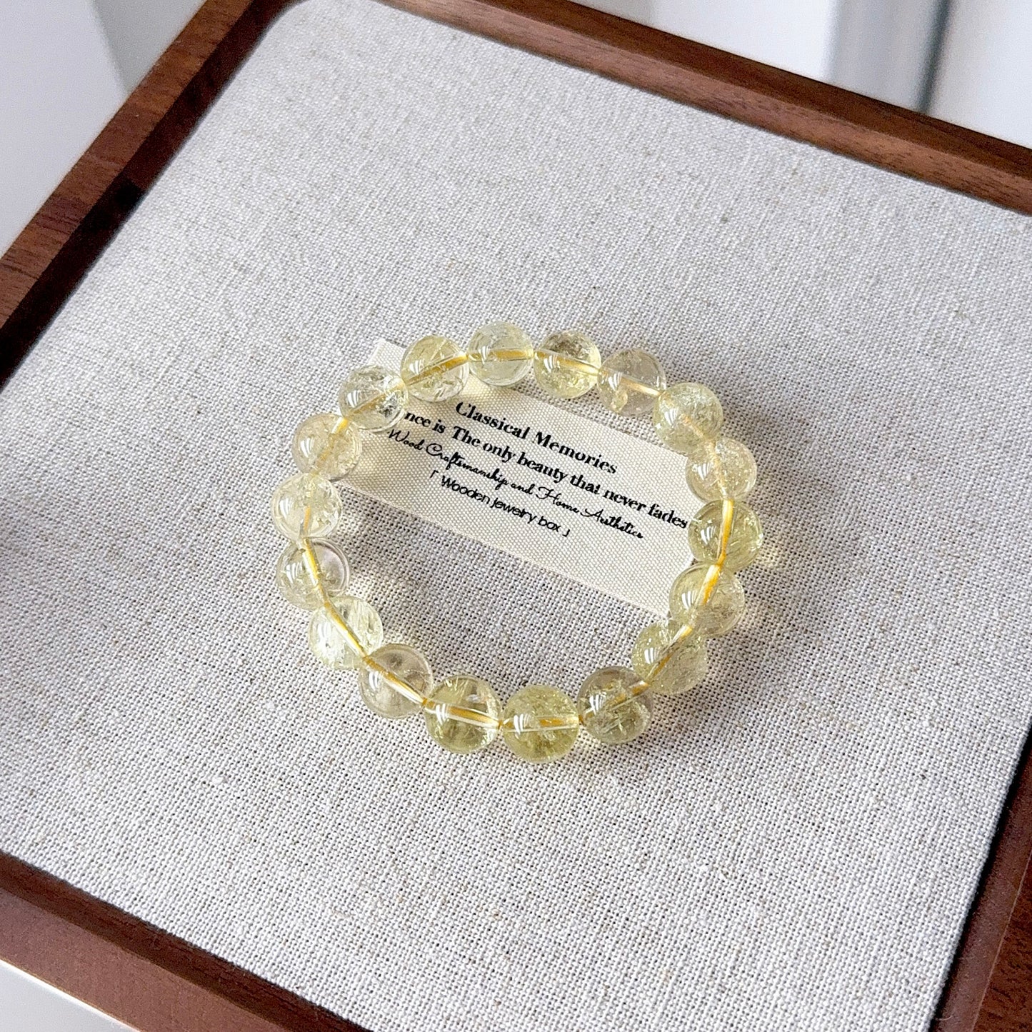 Citrine with Flash Beaded Bracelet