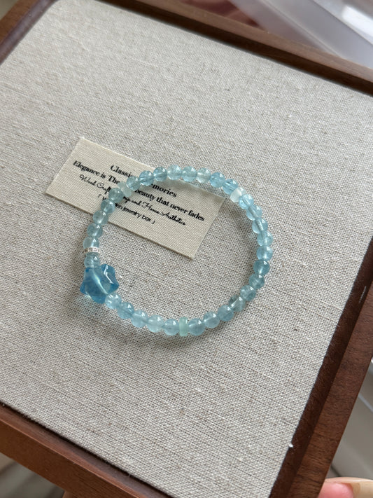 Aquamarine Star Bracelet