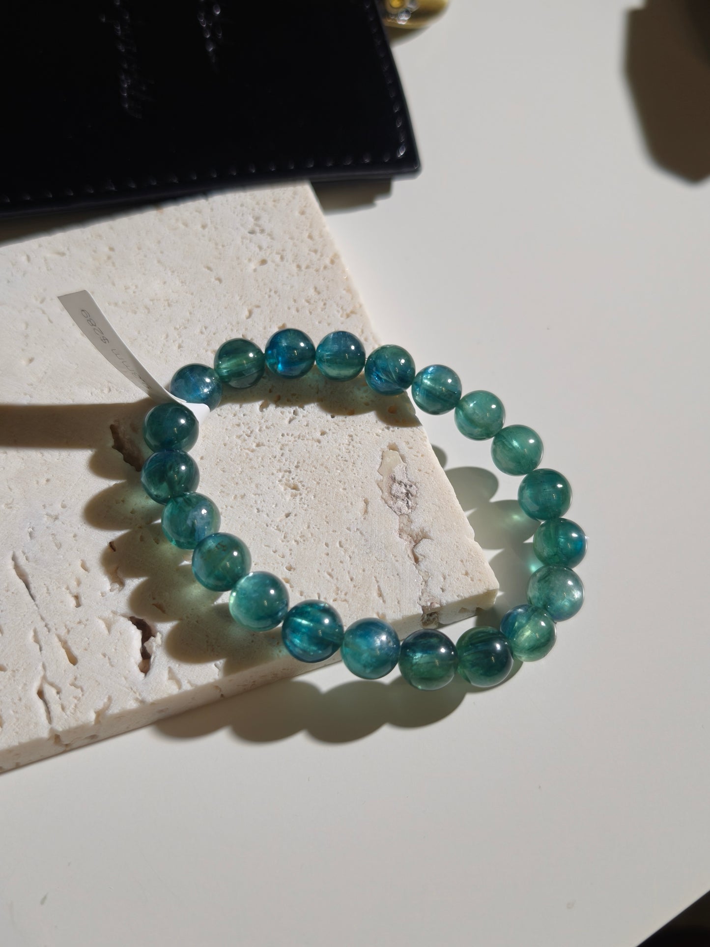 Bicolor Blue Green Kyanite Beaded Bracelet 綠藍晶石