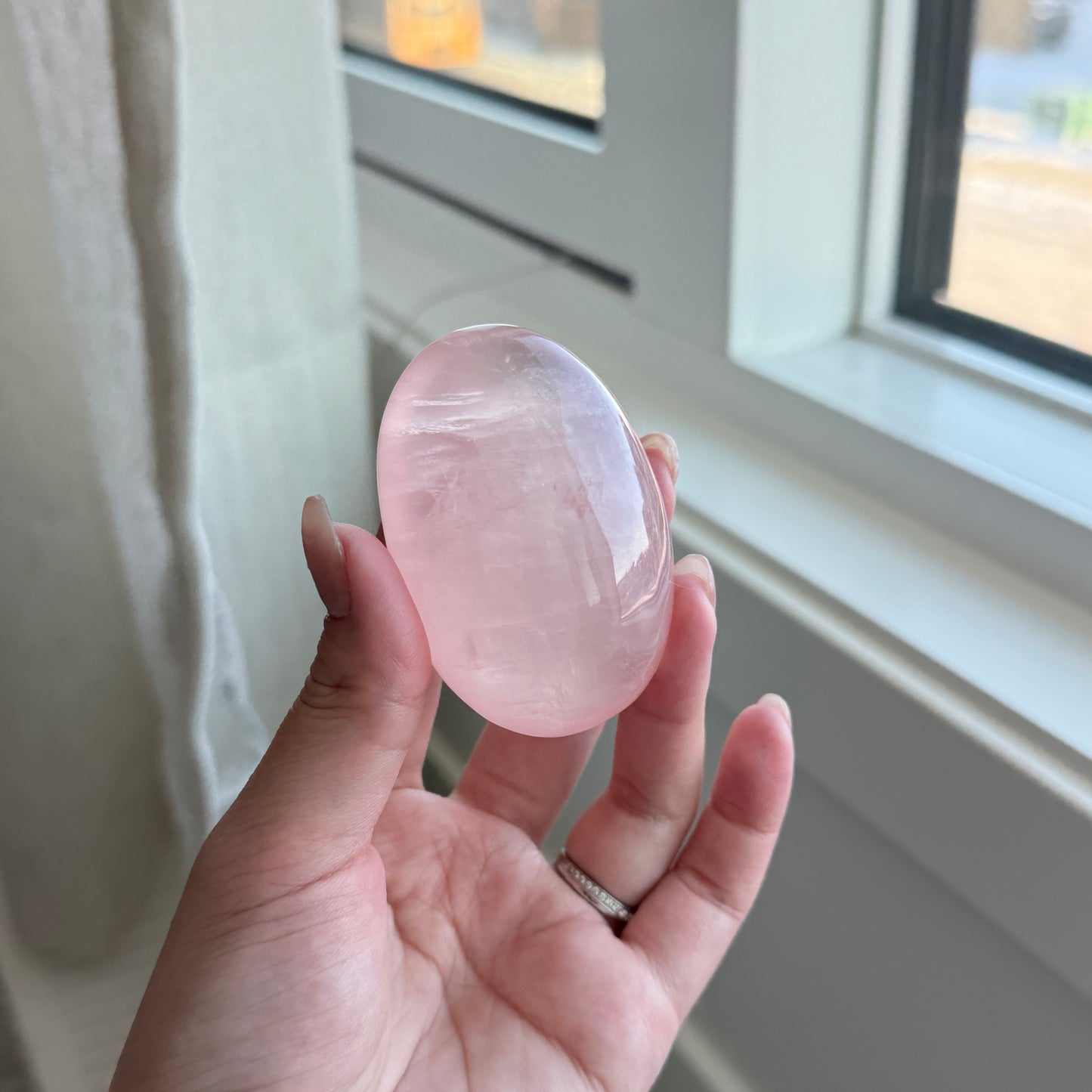 Rose Quartzs Palm Stone Soapstone HQ