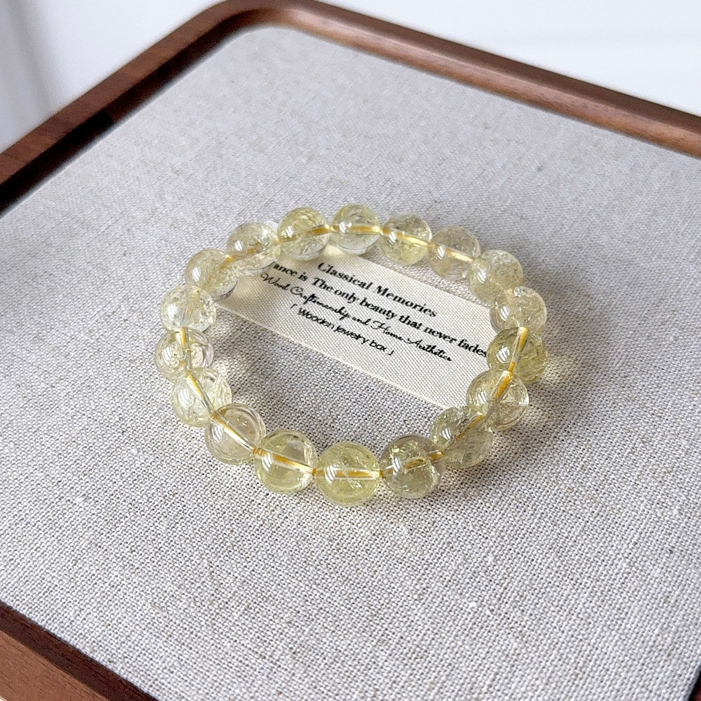 Citrine with Flash Beaded Bracelet