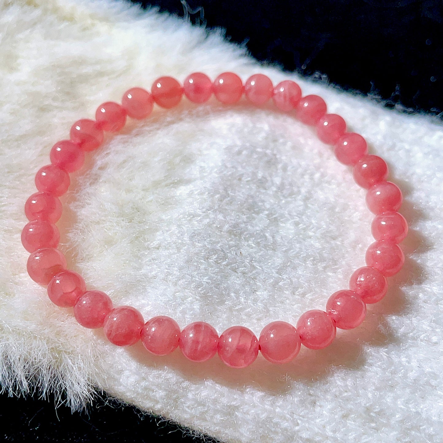 Argentine Rhodolite Icy High Grade Beaded Bracelet