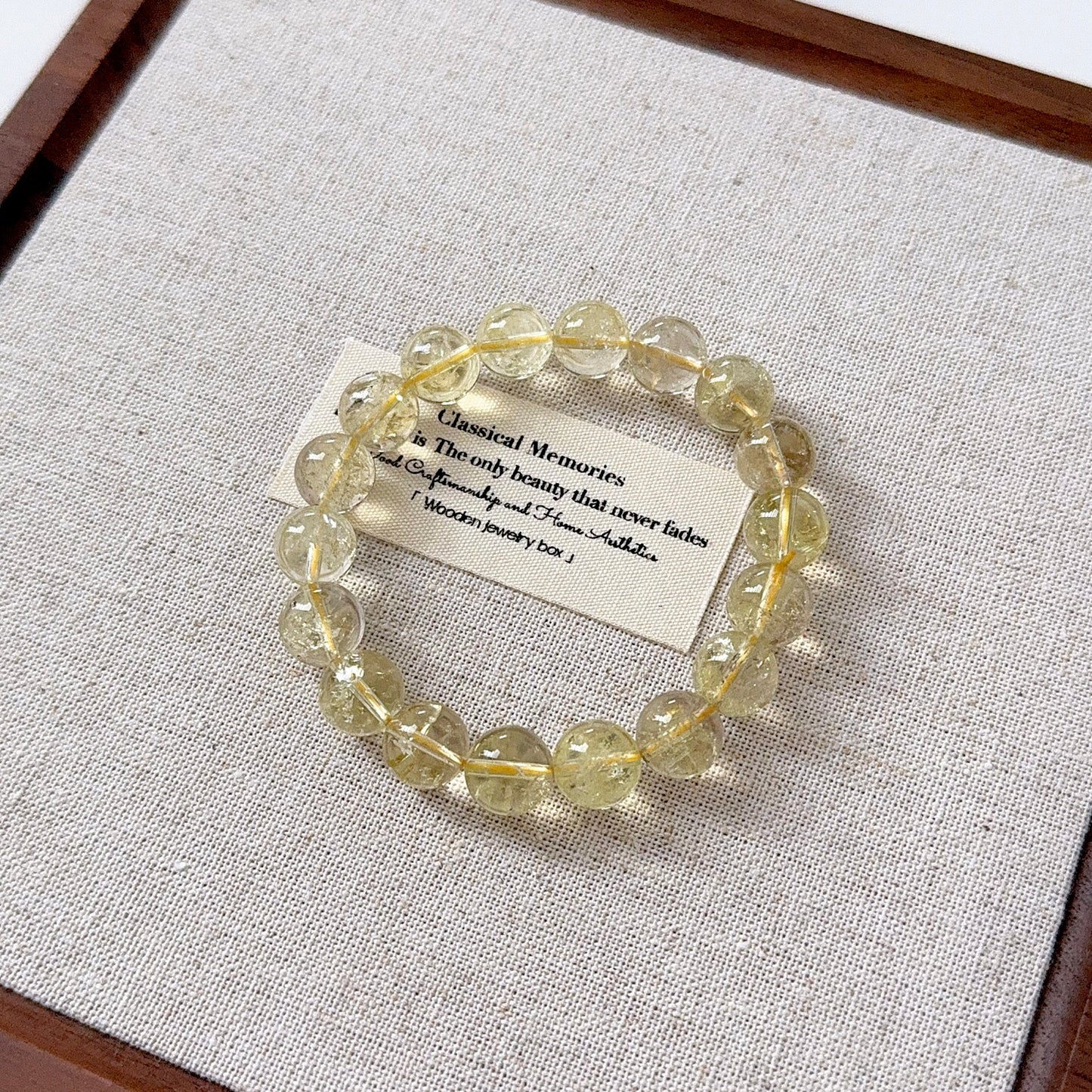 Citrine with Flash Beaded Bracelet