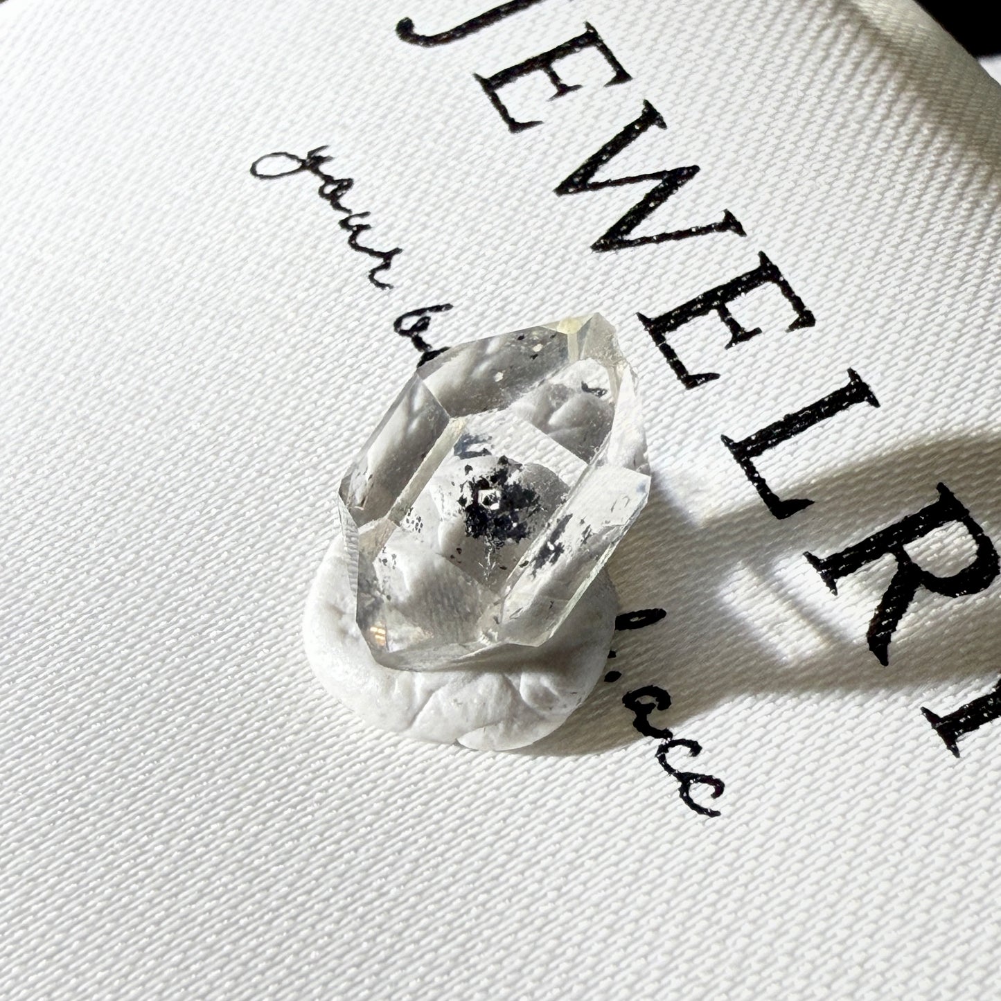 DT Herkimer Diamond with Black Hydrocarbon Inclusions