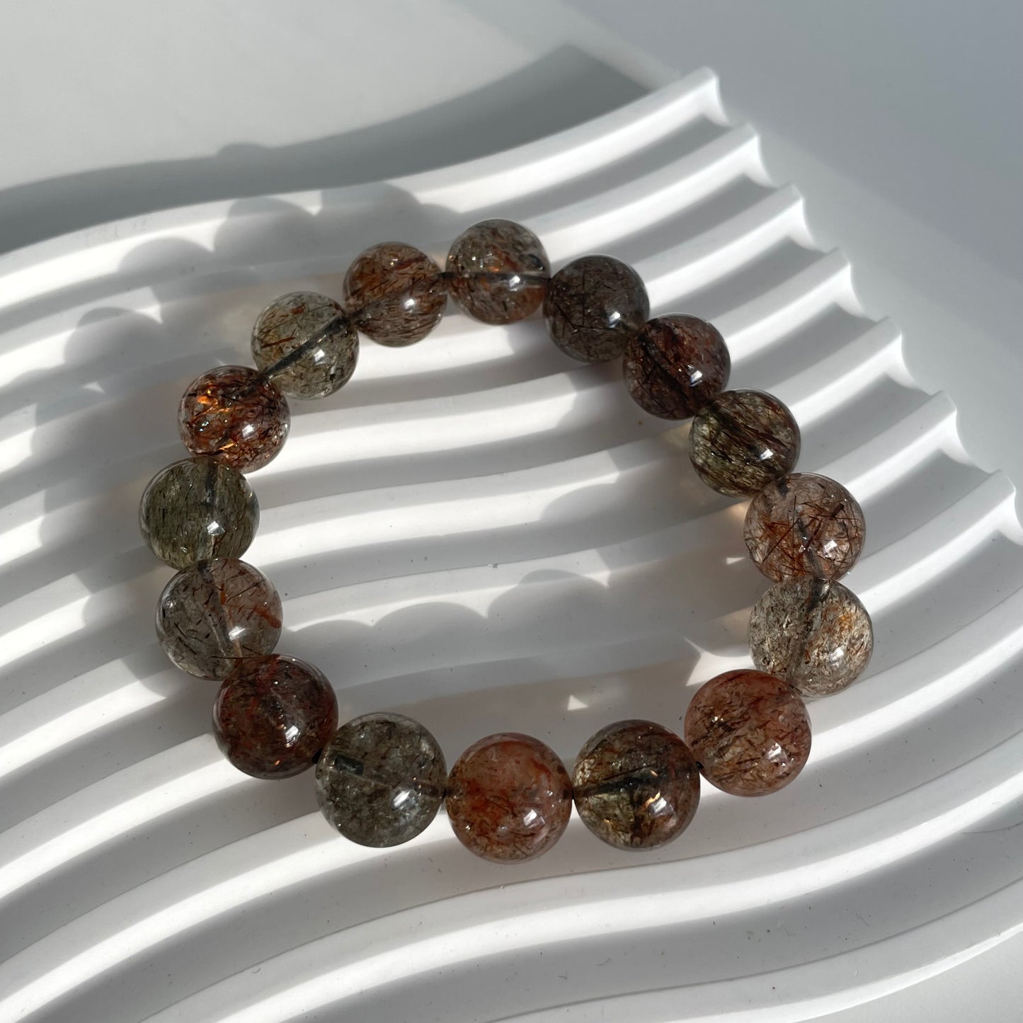 Black Gold Super Seven (Green and Gold Rutile)