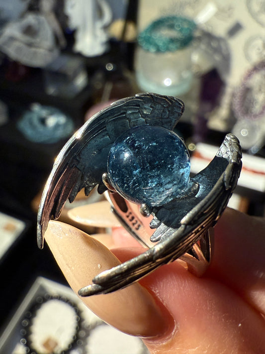 s925 Aquamarine Ring