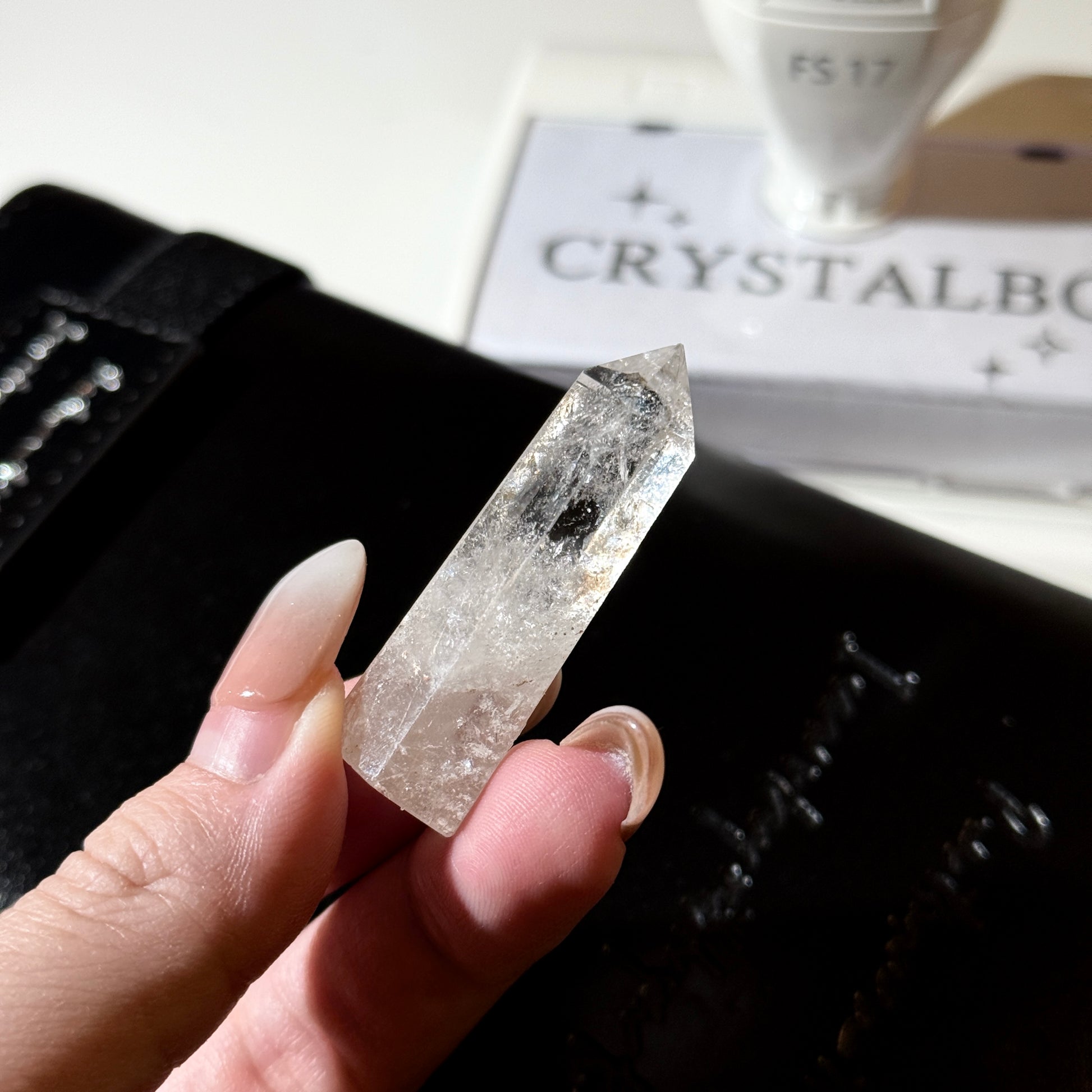 Clear Quartz Mini Tower Carved Crystal Point