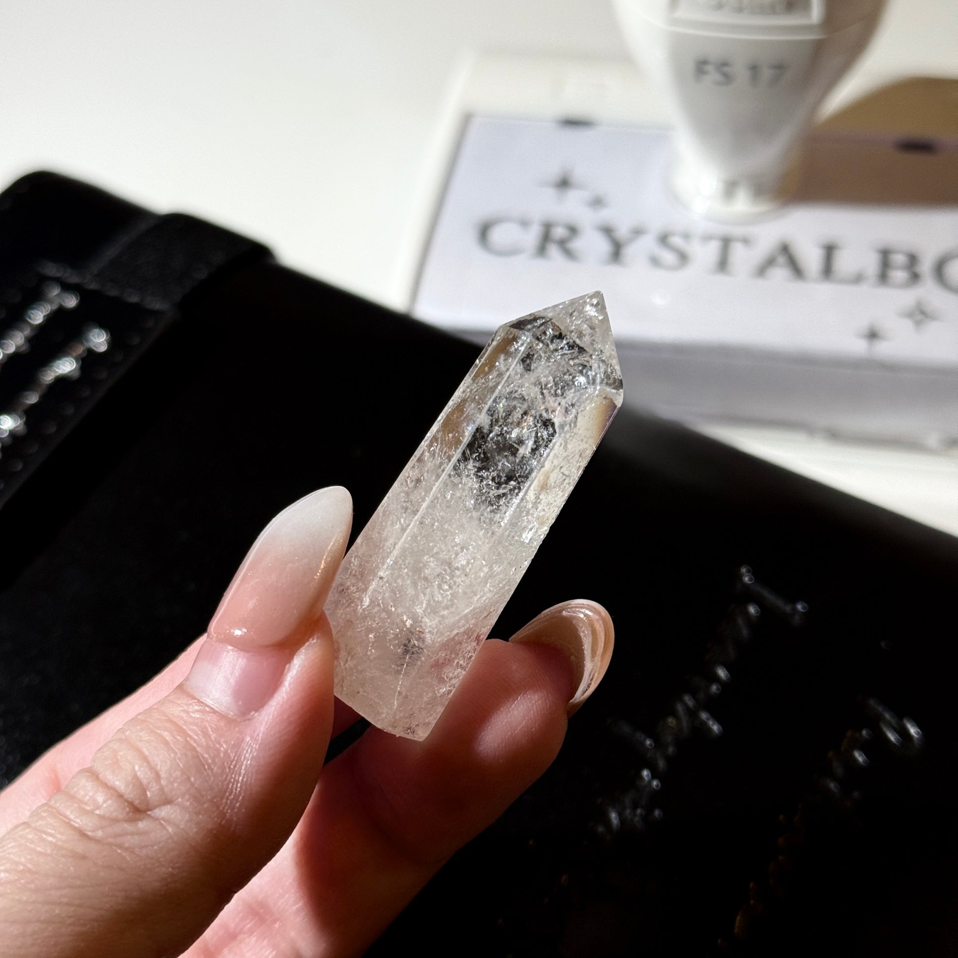 Clear Quartz Mini Tower Carved Crystal Point