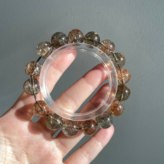 Black Gold Super Seven (Green and Gold Rutile)