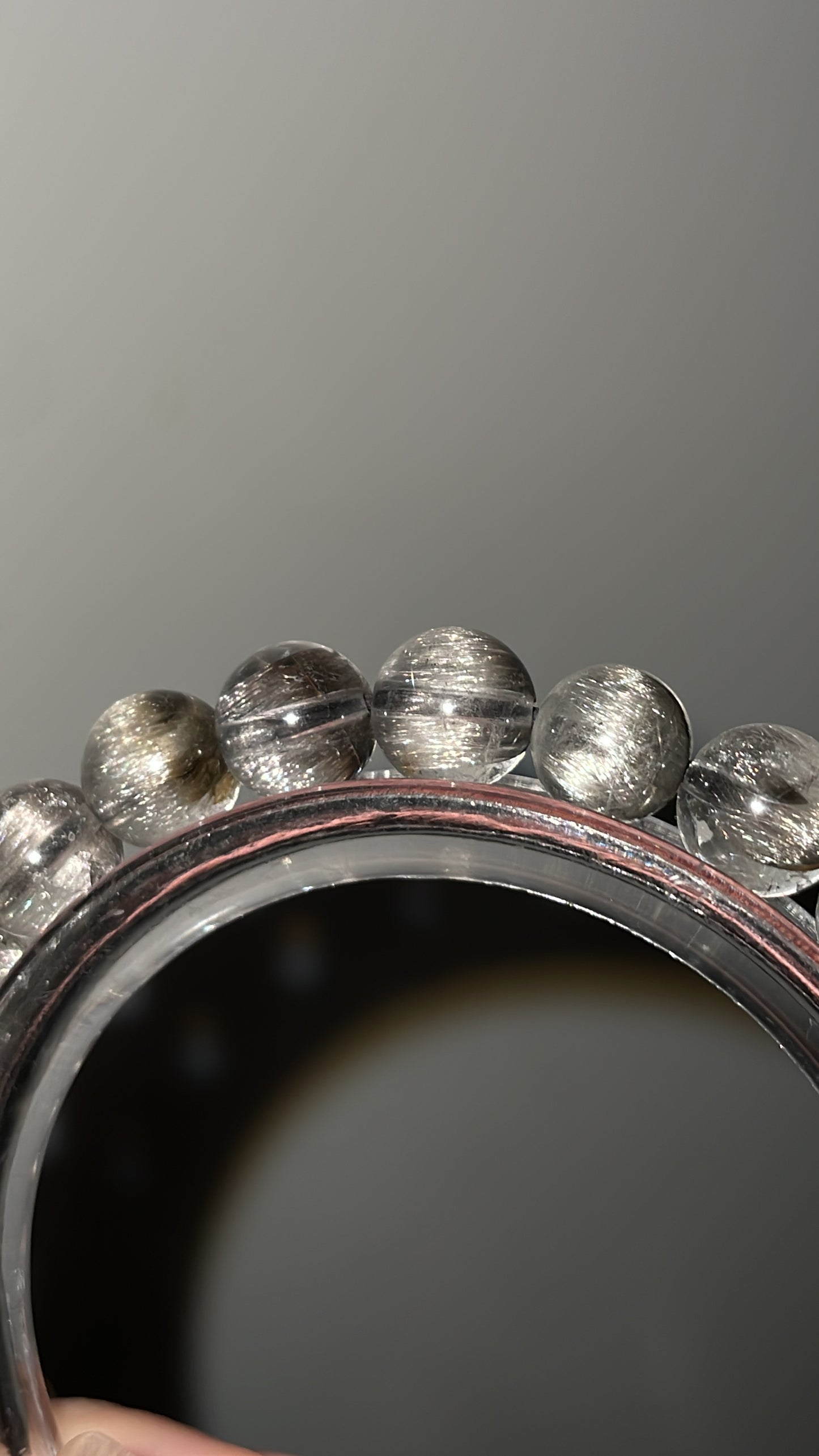 Brookite in Quartz Bracelet