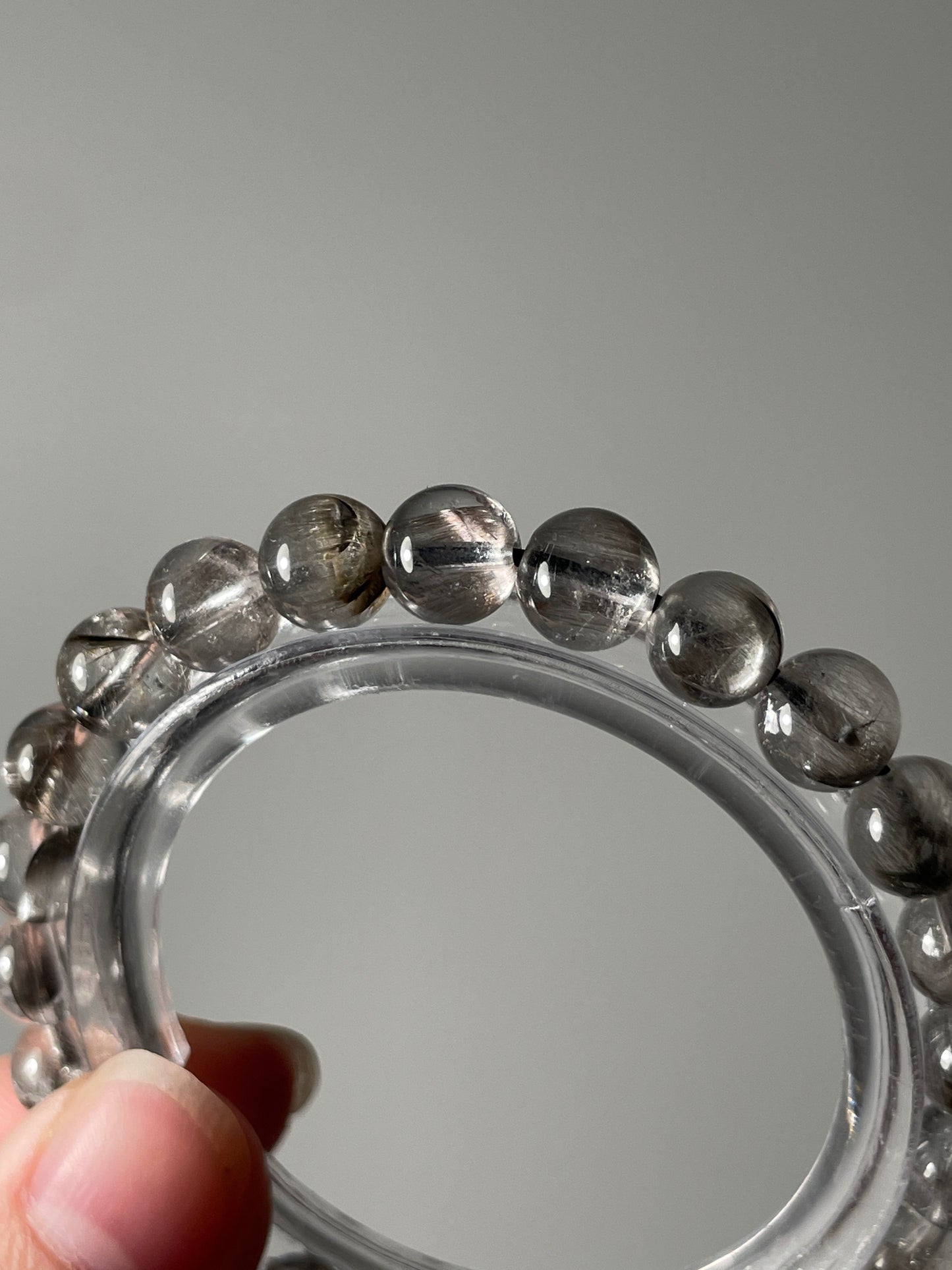 Brookite in Quartz Bracelet