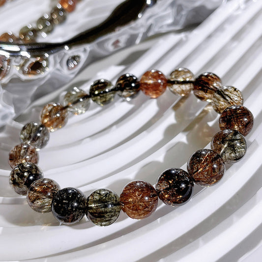 Black Gold Super Seven (Green and Gold Rutile)