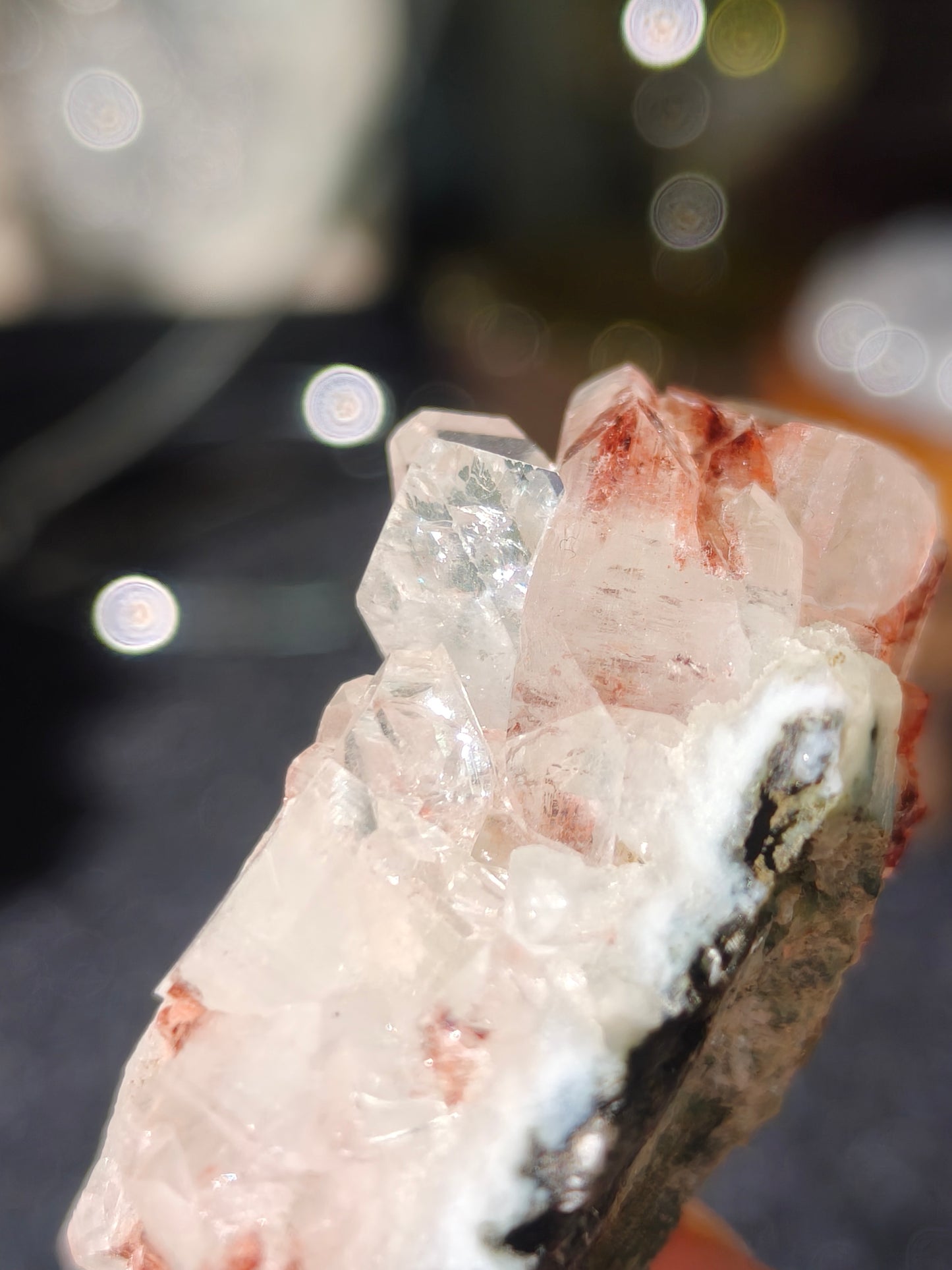 Dried Rose Color Apophyllite