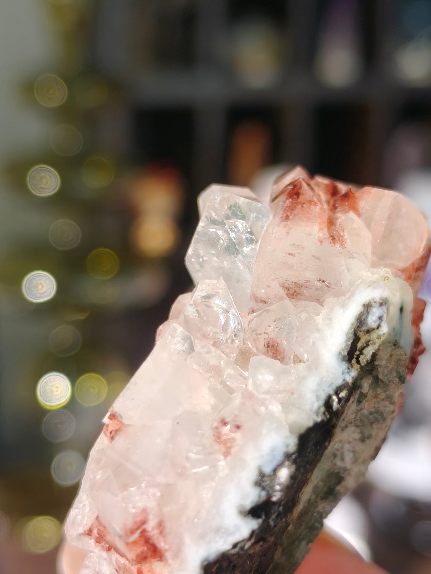 Dried Rose Color Apophyllite