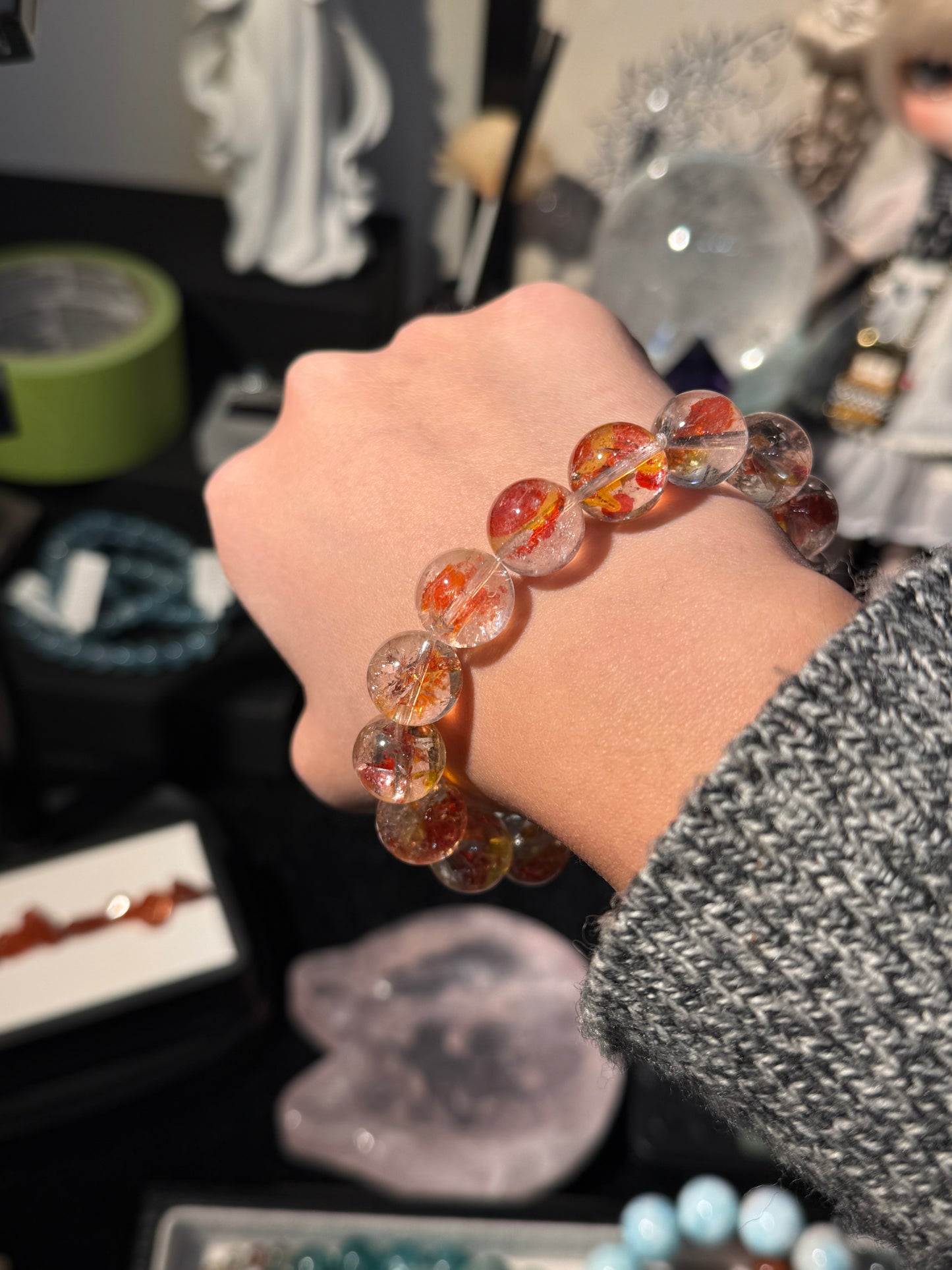 Koi Quartz Koi Hematoid 13.2mm