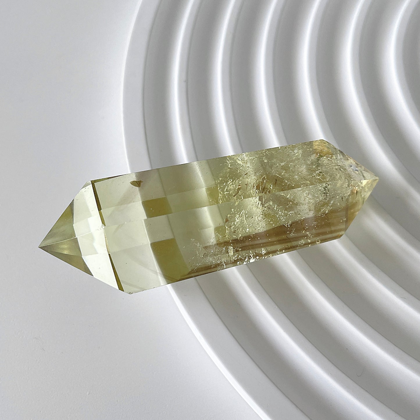 Citrine Double Terminated Point Polished From Brazil