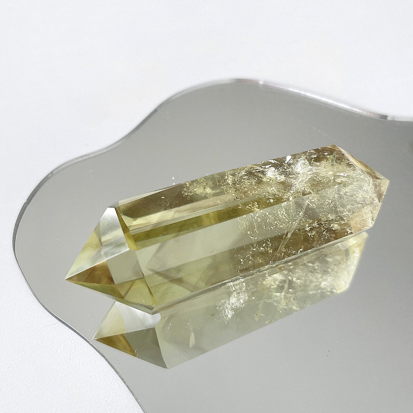 Citrine Double Terminated Point Polished From Brazil