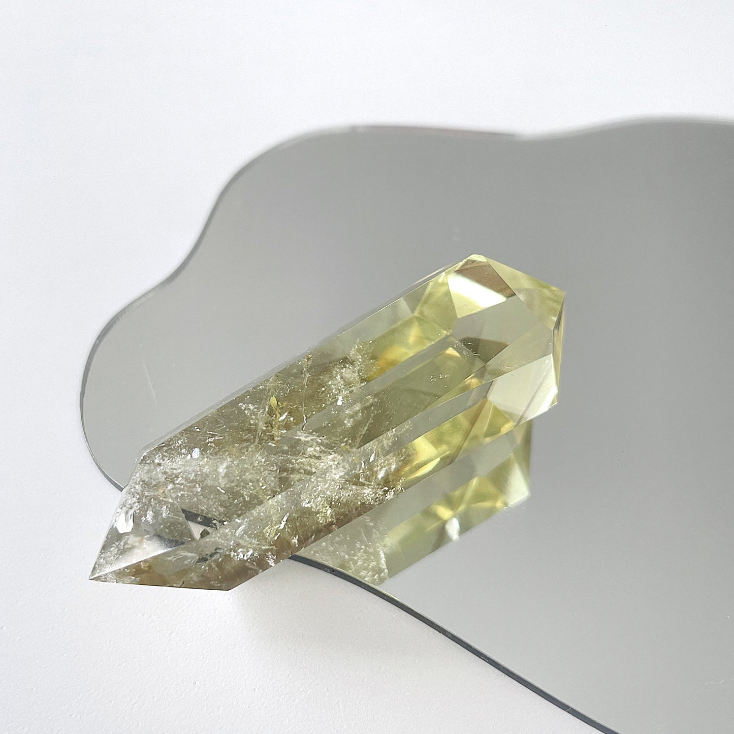 Citrine Double Terminated Point Polished From Brazil