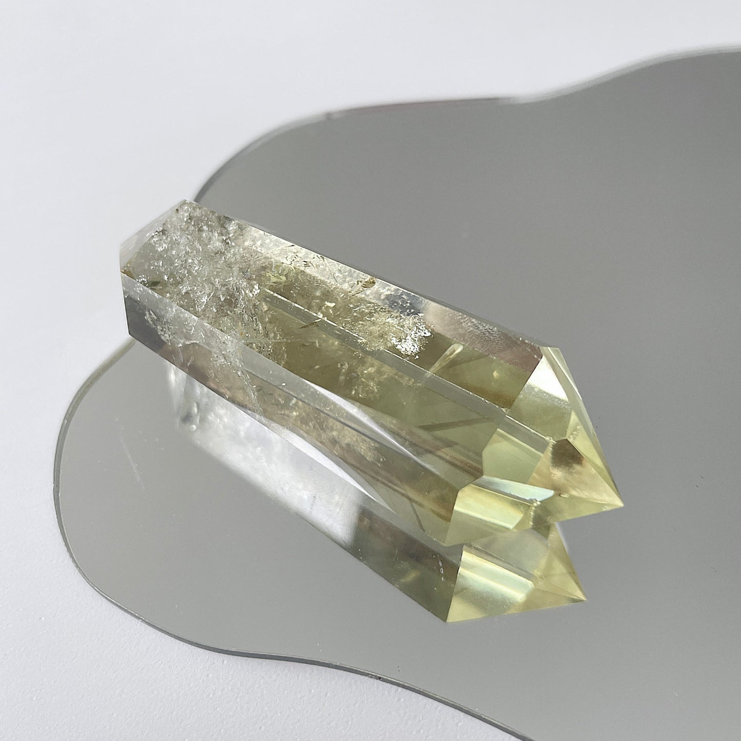 Citrine Double Terminated Point Polished From Brazil