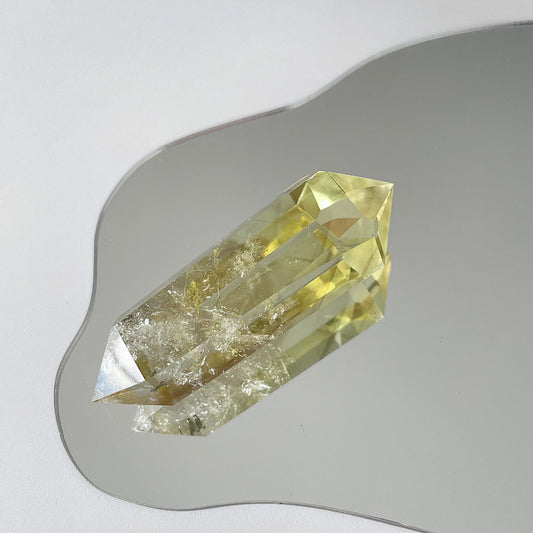 Citrine Double Terminated Point Polished From Brazil