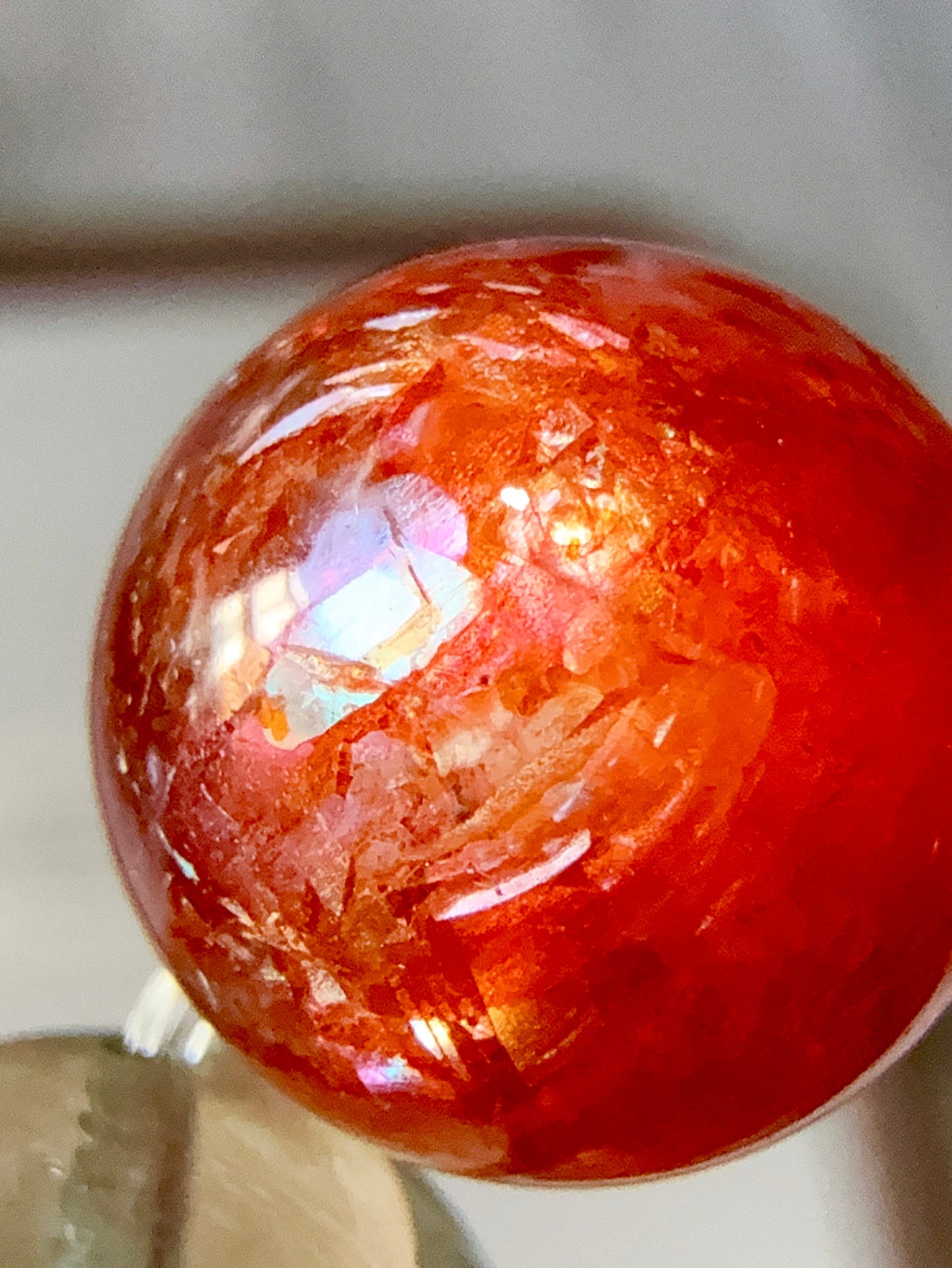 Tanzania Arusha Sunstone 10mm Beaded Bracelet