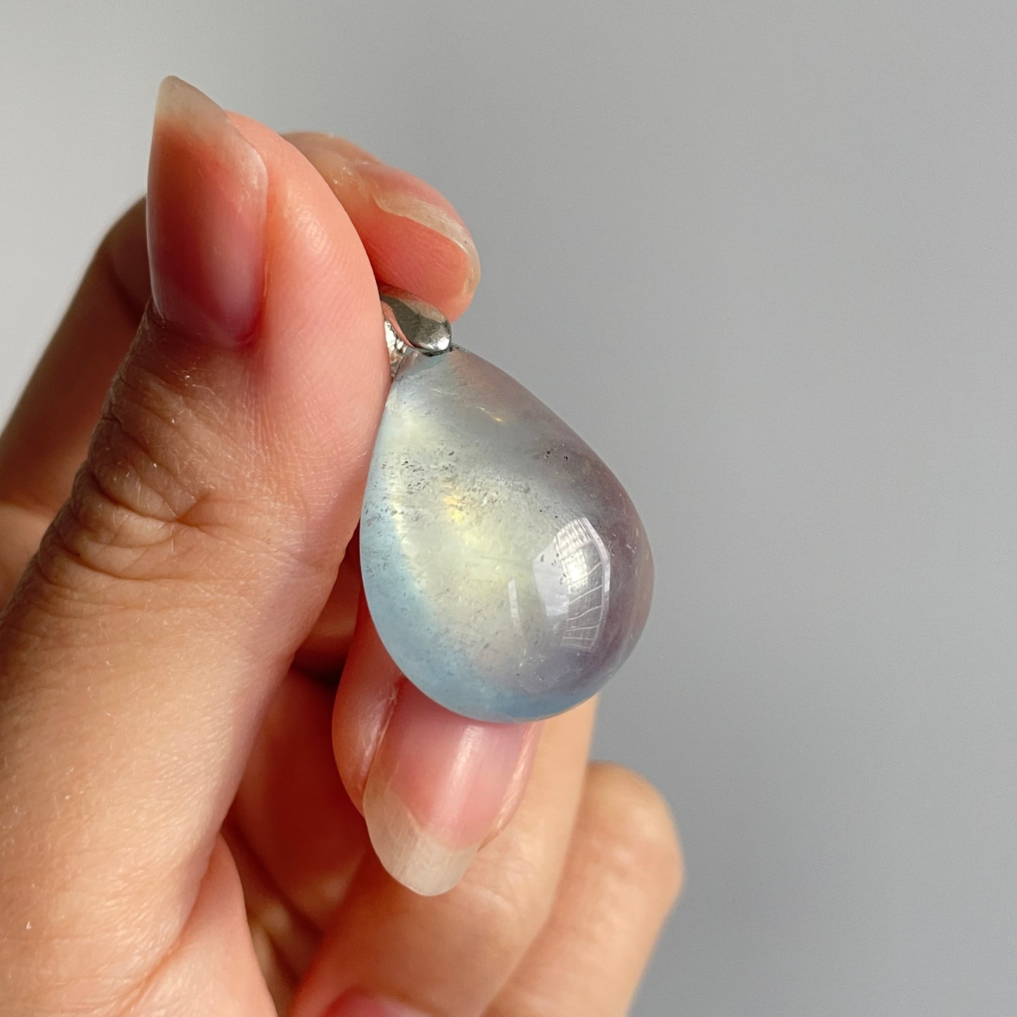 Aquamarine Pear Shaped Pendant