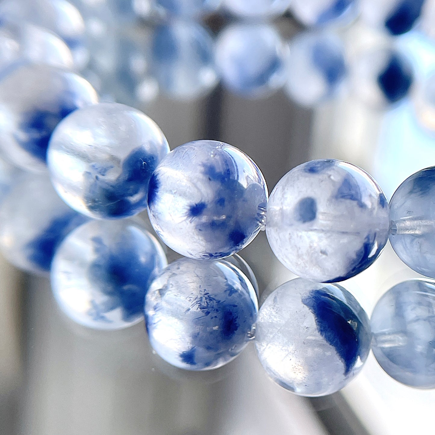 Dumortierite Beaded Bracelet