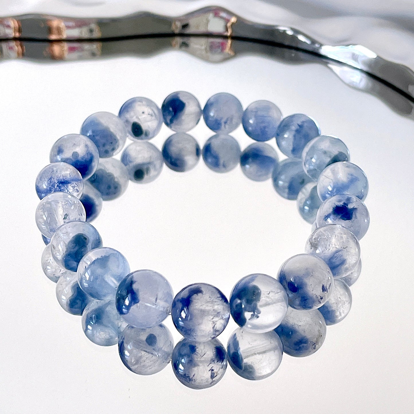 Dumortierite Beaded Bracelet