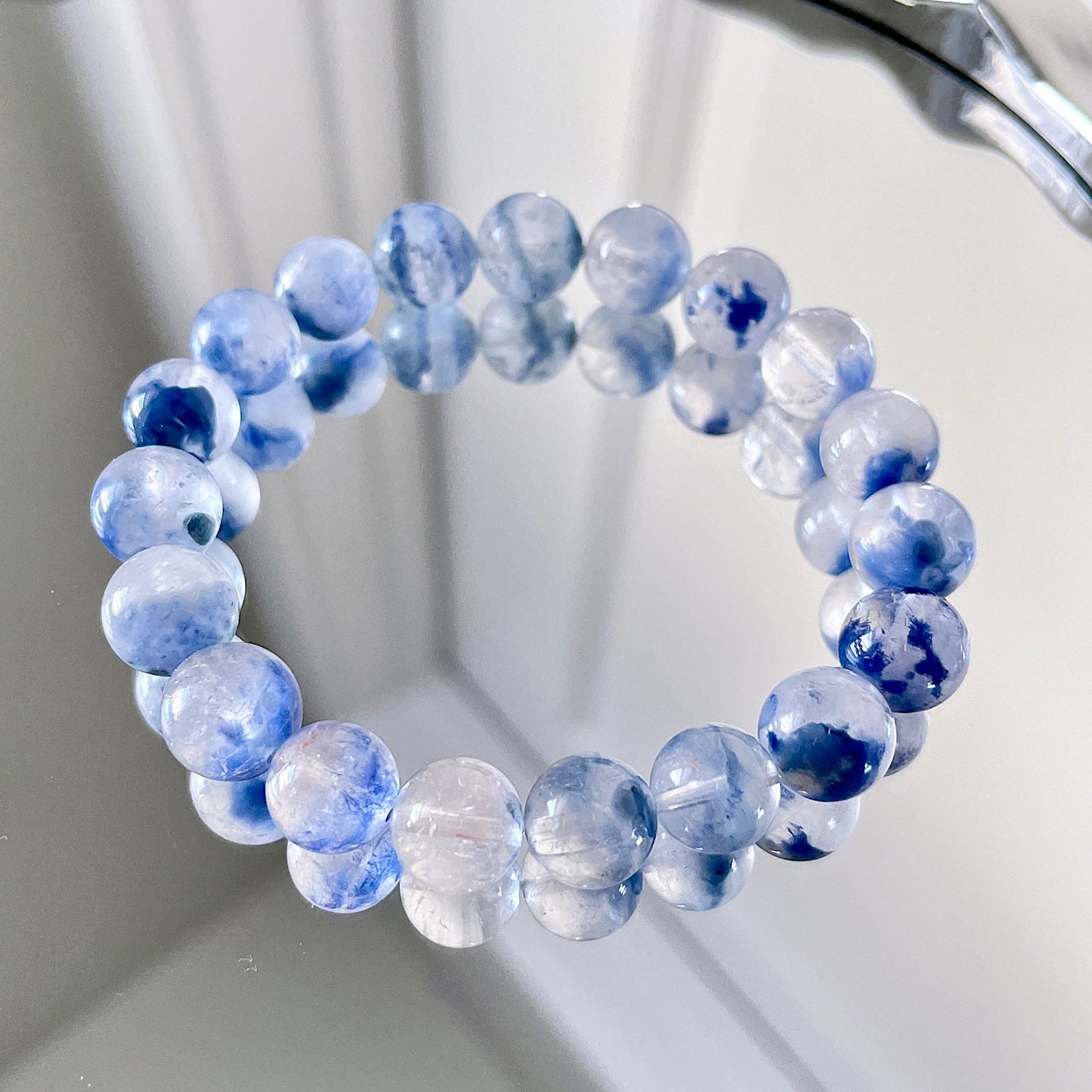 Dumortierite Beaded Bracelet