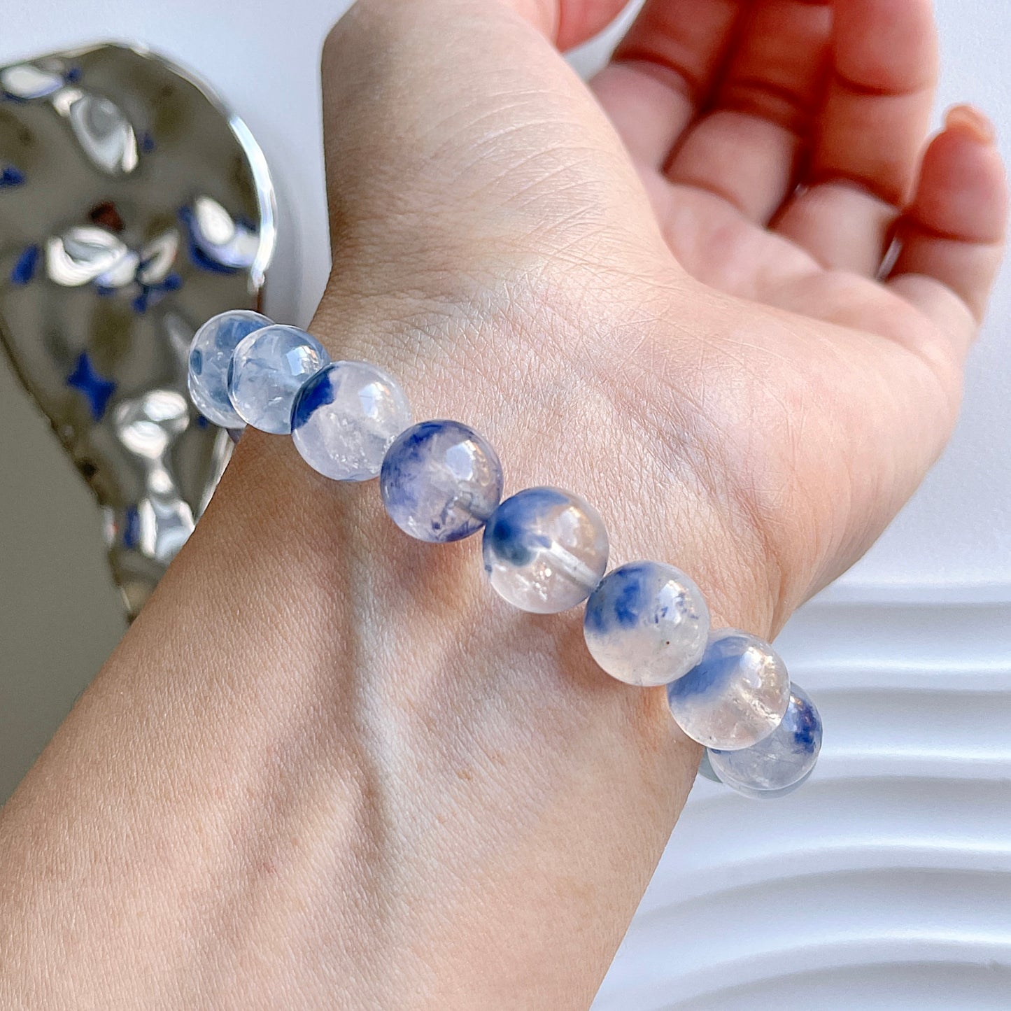 Dumortierite Beaded Bracelet