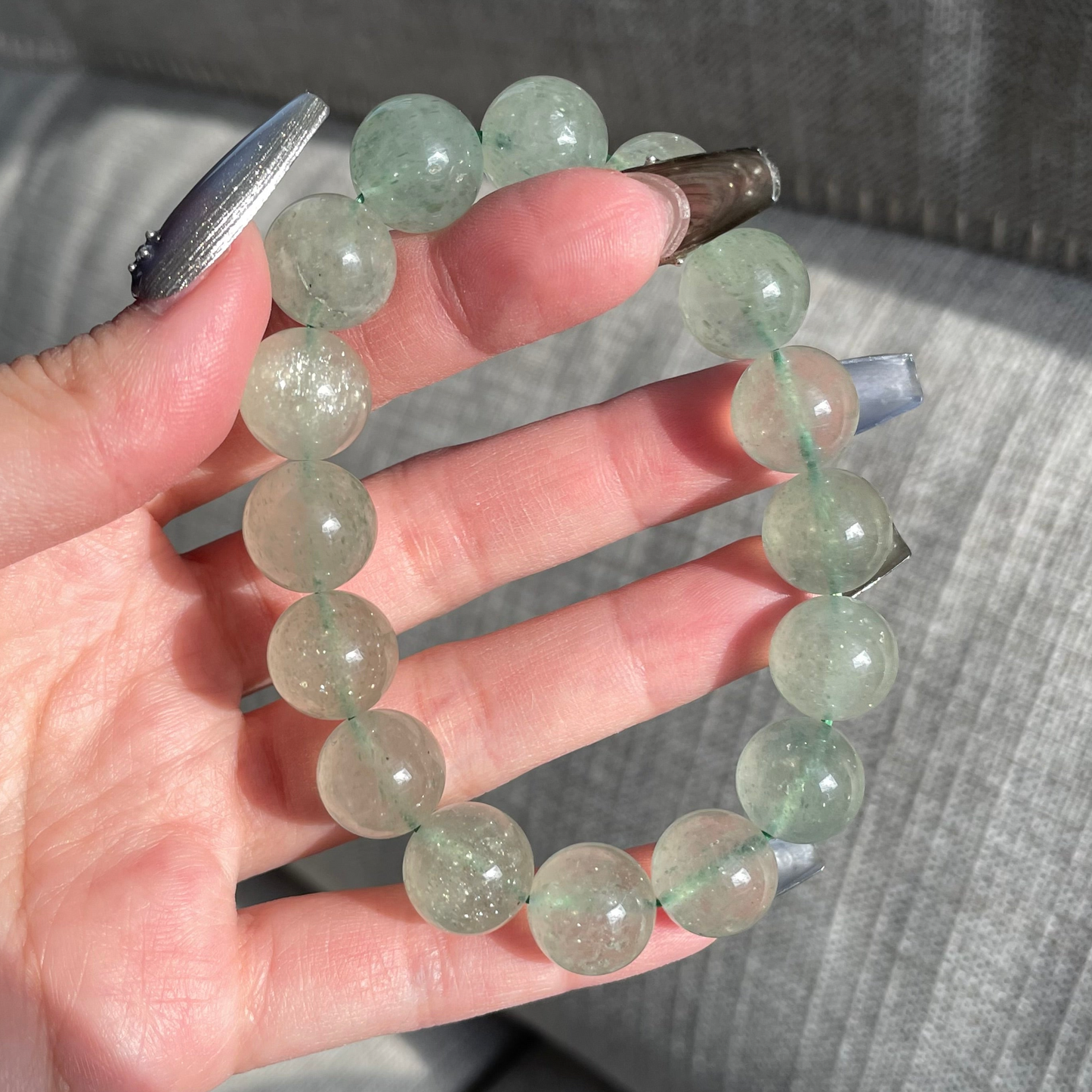 Starlights Aventurine Quartz (Green Strawberry) Bracelet