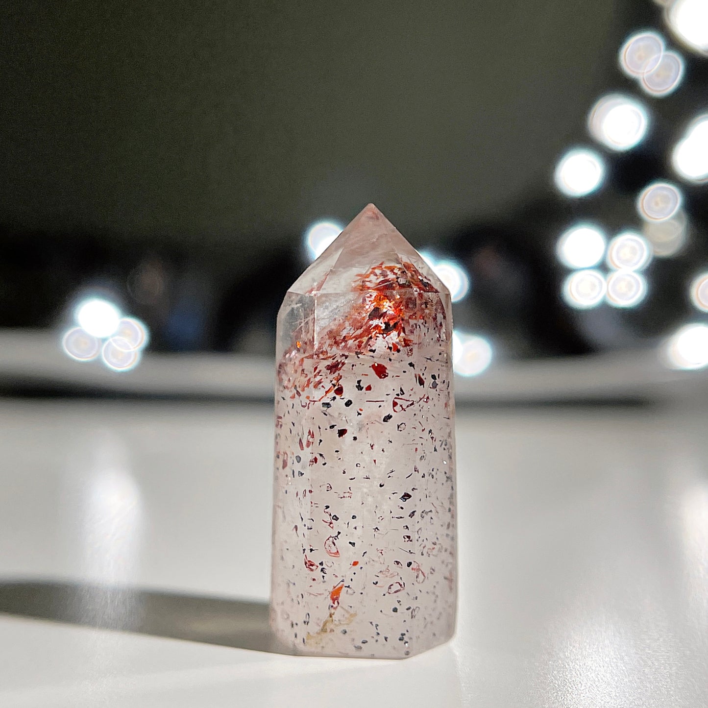 Golden Strawberry Quartz Tower | Golden Strawberry Sunstone