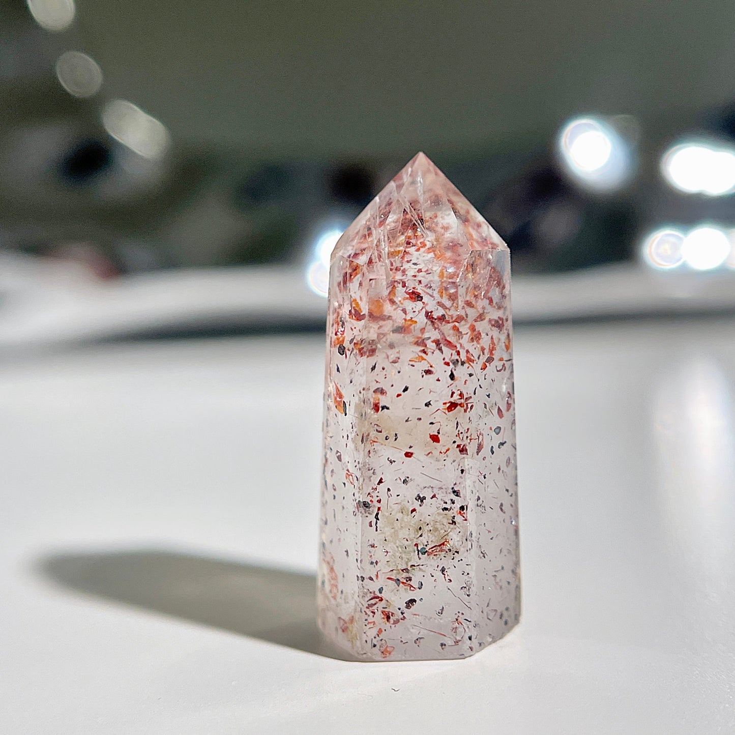 Golden Strawberry Quartz Tower | Golden Strawberry Sunstone