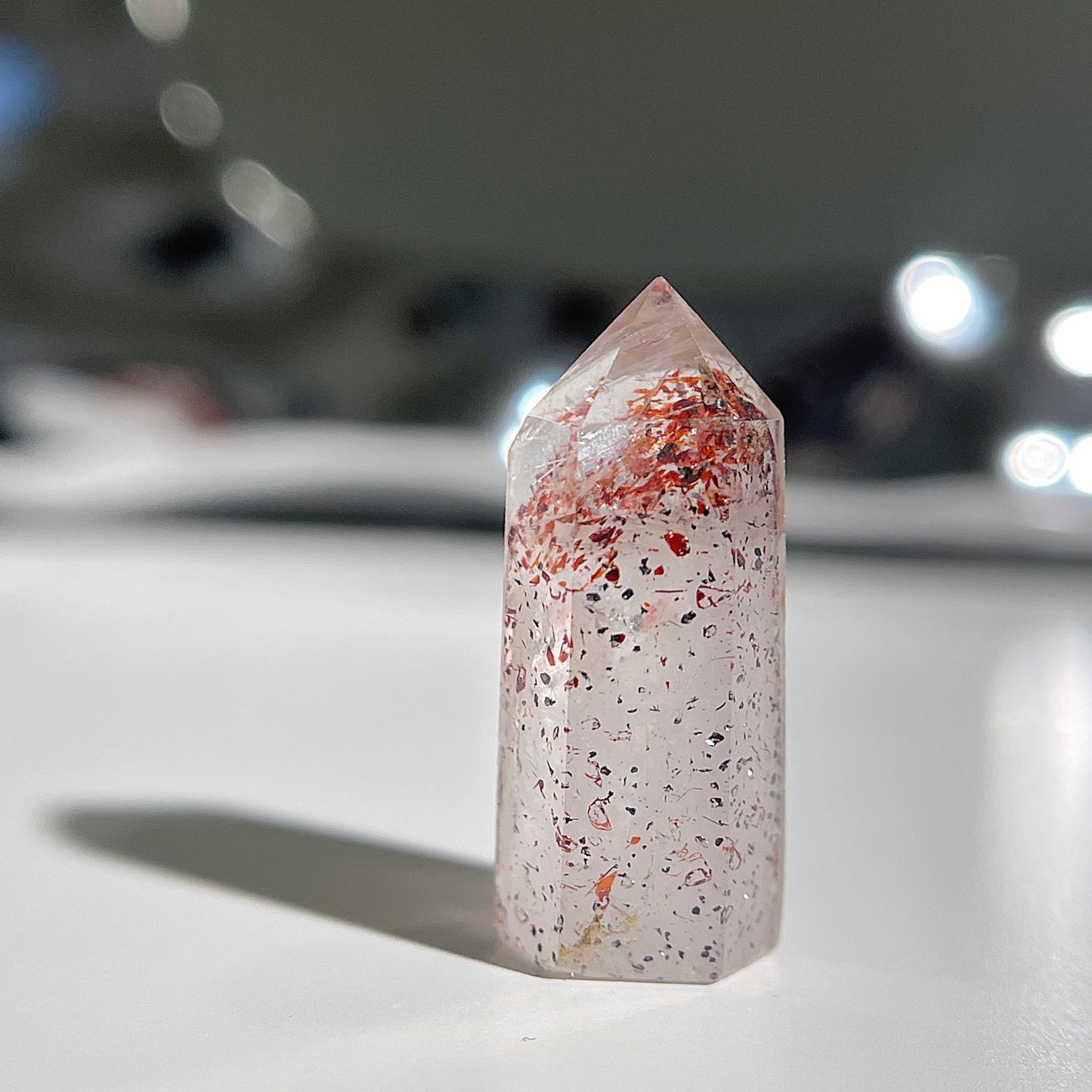 Golden Strawberry Quartz Tower | Golden Strawberry Sunstone