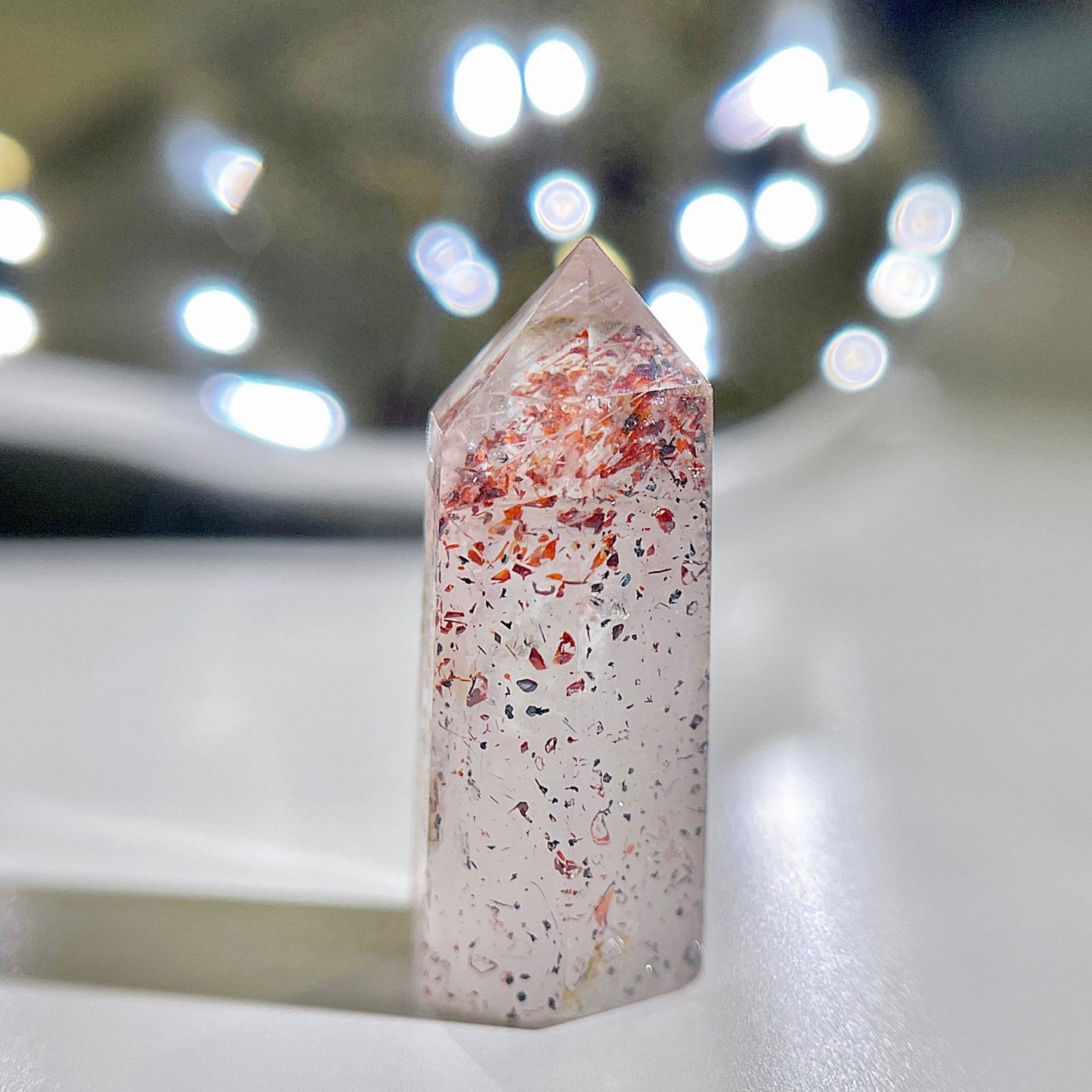 Golden Strawberry Quartz Tower | Golden Strawberry Sunstone