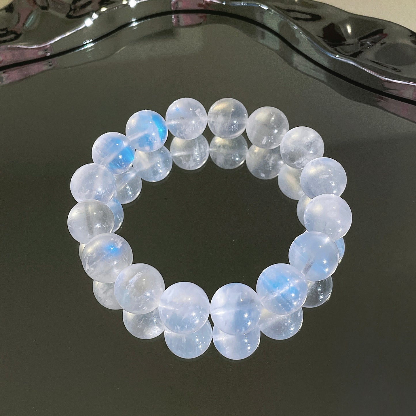 Moonstone Beaded Bracelet