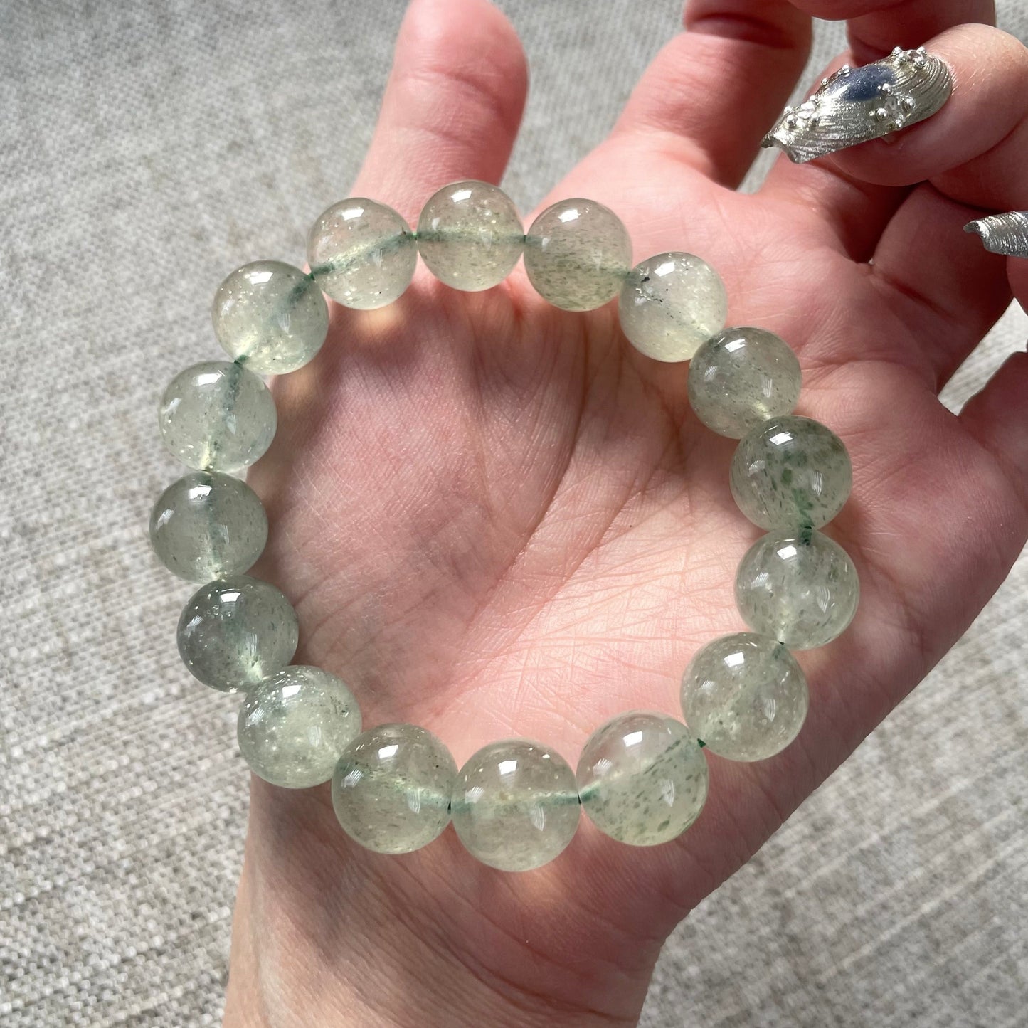 Starlights Aventurine Quartz (Green Strawberry) Bracelet