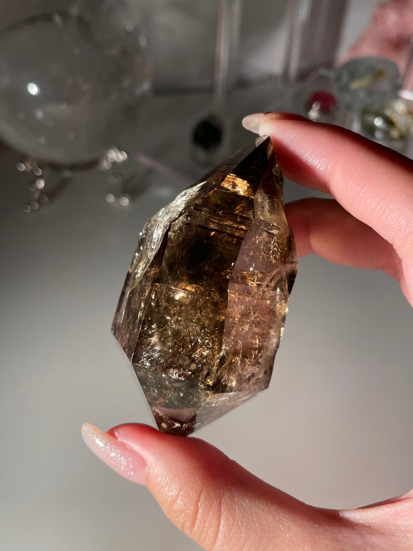 Smoky Herkimer Diamond Raw Stone