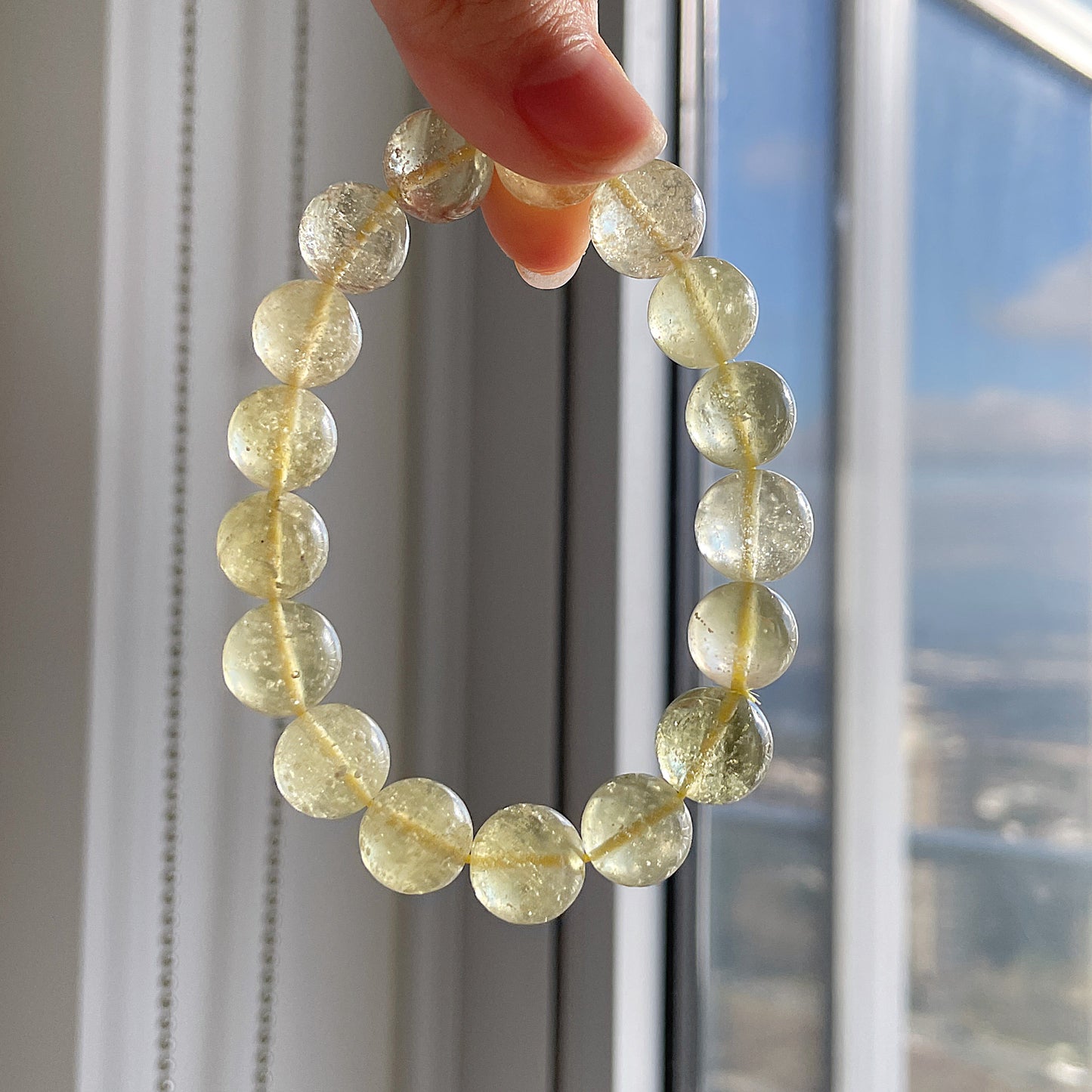 Rare Libyan Desert Glass Bracelet | Libyan Gold Tektite Libyan Desert Bracelet