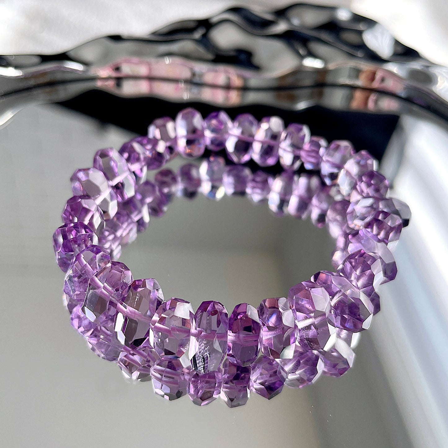 Brazil Amethyst Beaded Bracelet