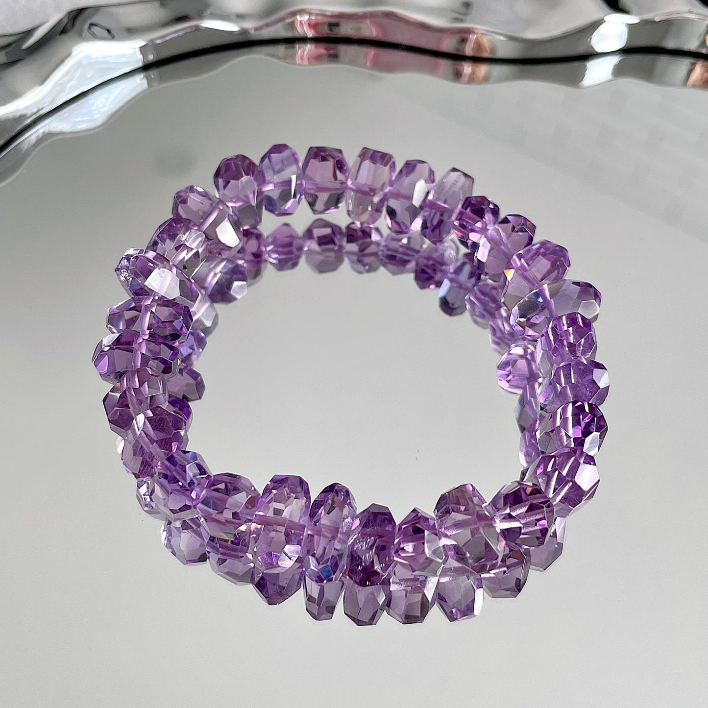 Brazil Amethyst Beaded Bracelet